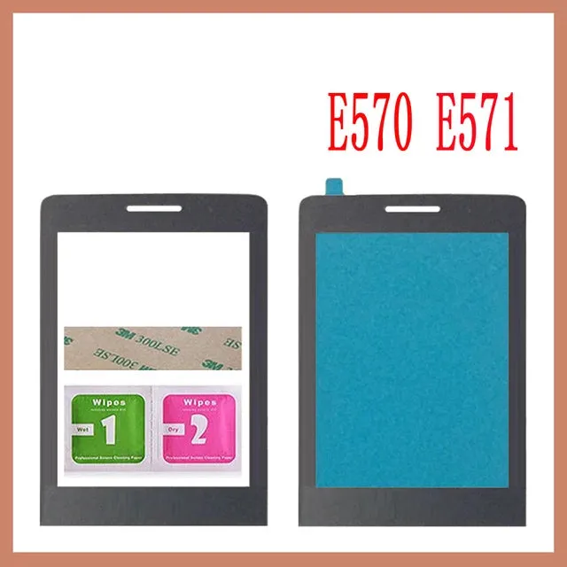 100% New Original Front Glass Lens For Philips Xenium Philips E560 E570 E571 X623 X1560 X5500 Not Touch Screen Free Shipping
