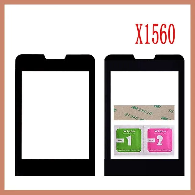 100% New Original Front Glass Lens For Philips Xenium Philips E560 E570 E571 X623 X1560 X5500 Not Touch Screen Free Shipping