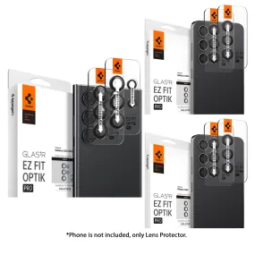 [2 PACK] Spigen Glas.tR EZ Fit Optik Pro for Samsung Galaxy S24 Series - Black