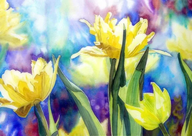 2019 Color Flower 5D  Diamond Painting Cross Stitch, Full Square Rhinestone, 6 Designs to Collect