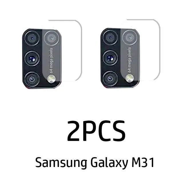 2Pcs Camera Lens Tempered Glass For Samsung Galaxy