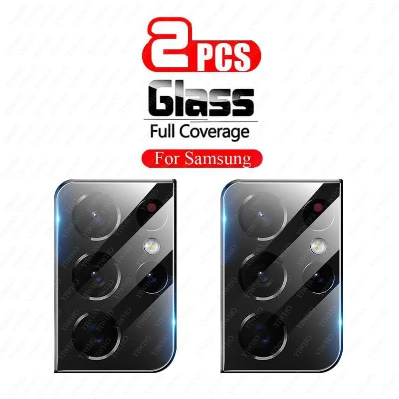 2Pcs Camera Lens Tempered Glass For Samsung Galaxy