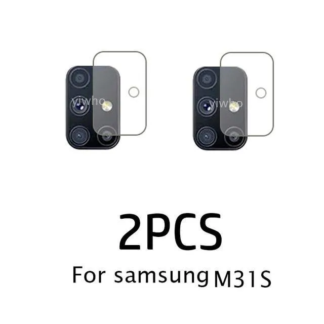 2Pcs Camera Lens Tempered Glass For Samsung Galaxy