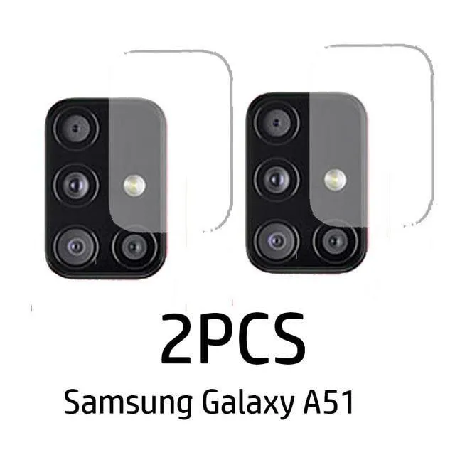 2Pcs Camera Lens Tempered Glass For Samsung Galaxy