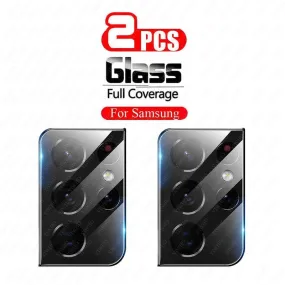 2Pcs Camera Lens Tempered Glass For Samsung Galaxy