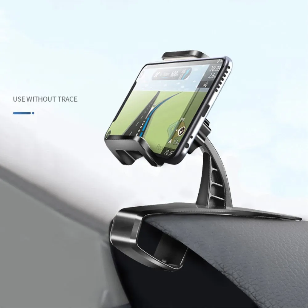 3 in 1 Car GPS Smartphone Holder: Dashboard / Visor Clamp   AC Grid Clip for MAXCOM COMFORT MM426 (2019) - Black