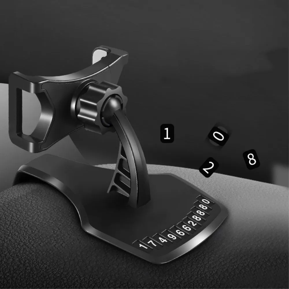 3 in 1 Car GPS Smartphone Holder: Dashboard / Visor Clamp   AC Grid Clip for MAXCOM COMFORT MM426 (2019) - Black