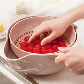 360 degree rotatable colander bowl