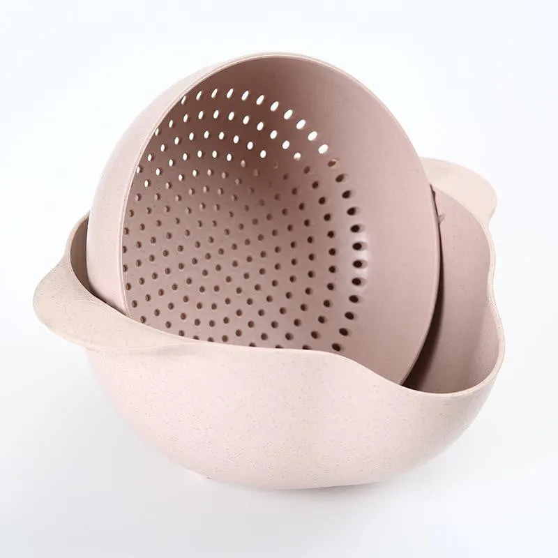 360 degree rotatable colander bowl