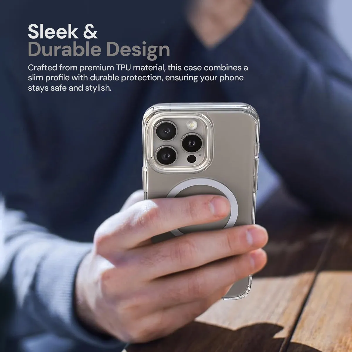 4 in 1 for iPhone 16 Pro Case [Compatible with MagSafe]Tempered Glass Screen Protectors, Camera Lens Protector