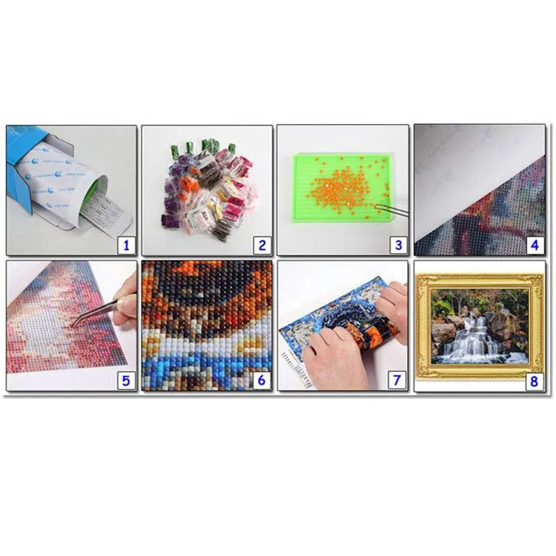 5 Panel Scenic Diamond Painting | Chicago Rhinestone Embroidery | Full Square Drill Cross Stitch | Cityscape