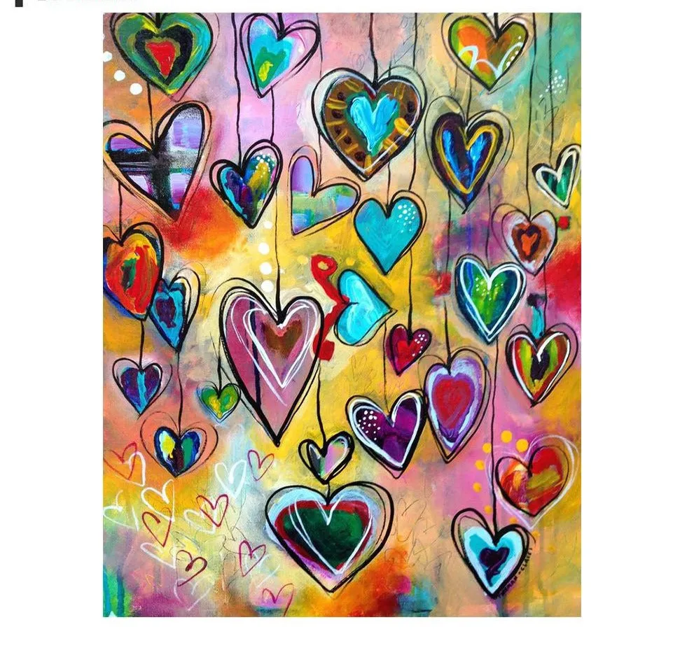 5D Diamond Painting "Hearts of Love" -SALE