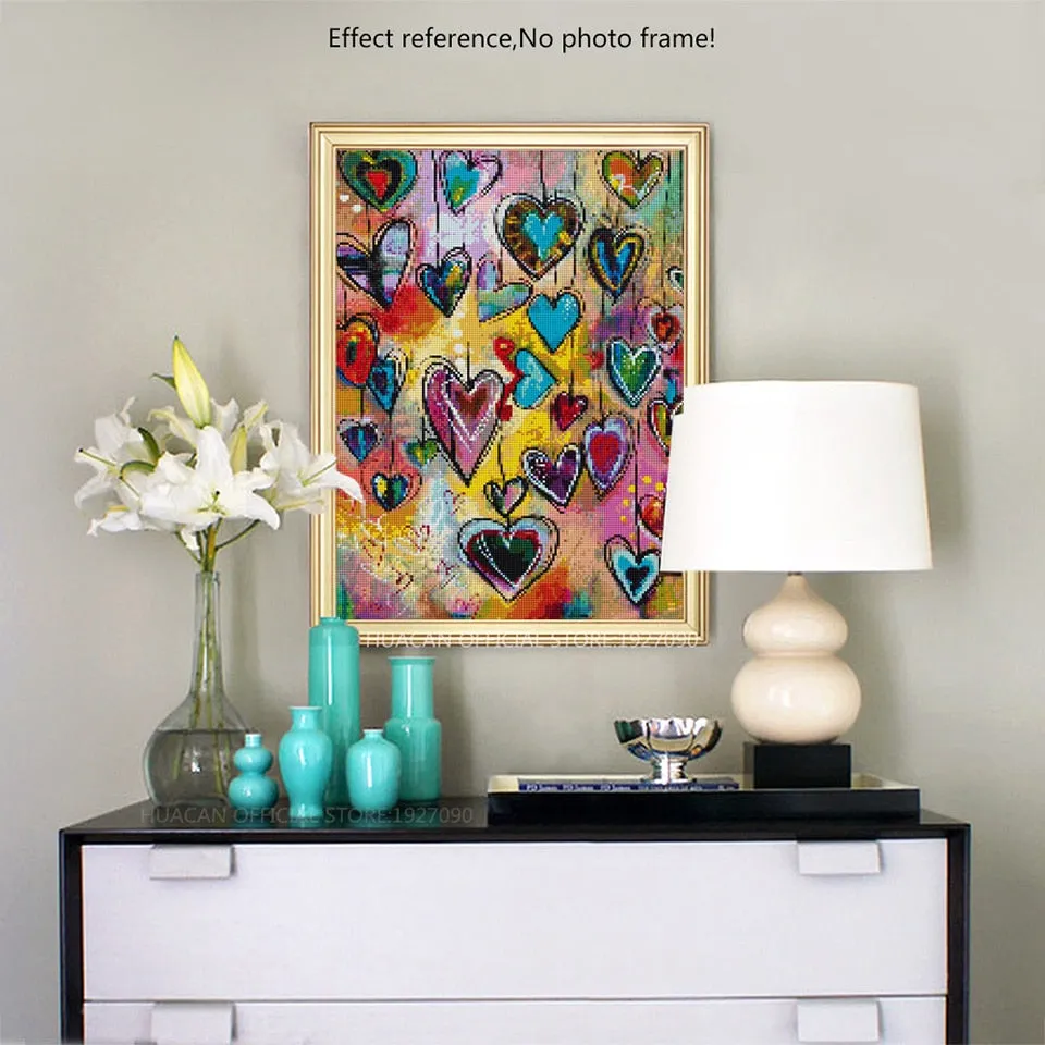 5D Diamond Painting "Hearts of Love" -SALE