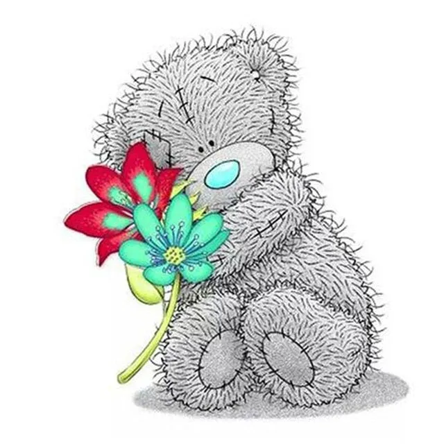 5D Diamond Painting | Teddy Bear Rhinestone Painting | Nursery Diamond Painting Kit | Stuffed Animals