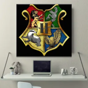 5D Diamond Paintings, Hogwarts House Crests - Potter DIY Diamond Painting Art