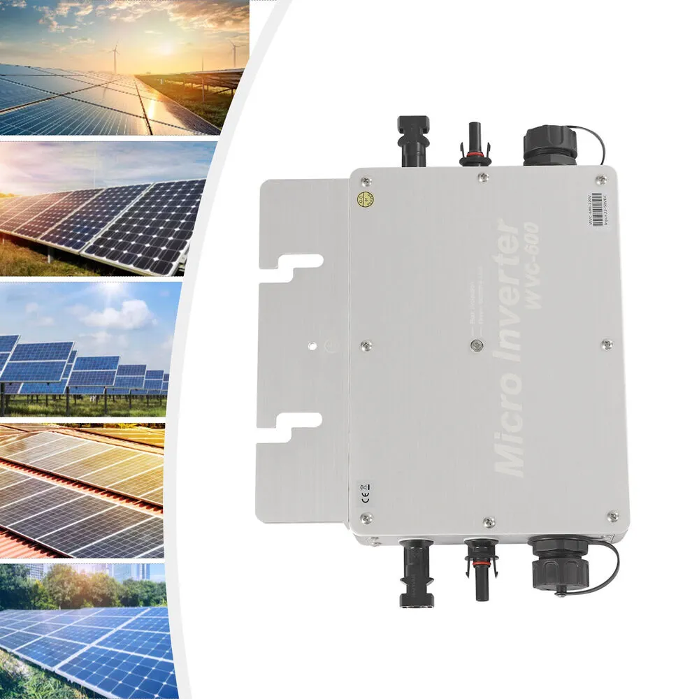 600W MPPT WiFi Solar PV Grid Tie Micro Inverter, DC to AC, Waterproof IP65
