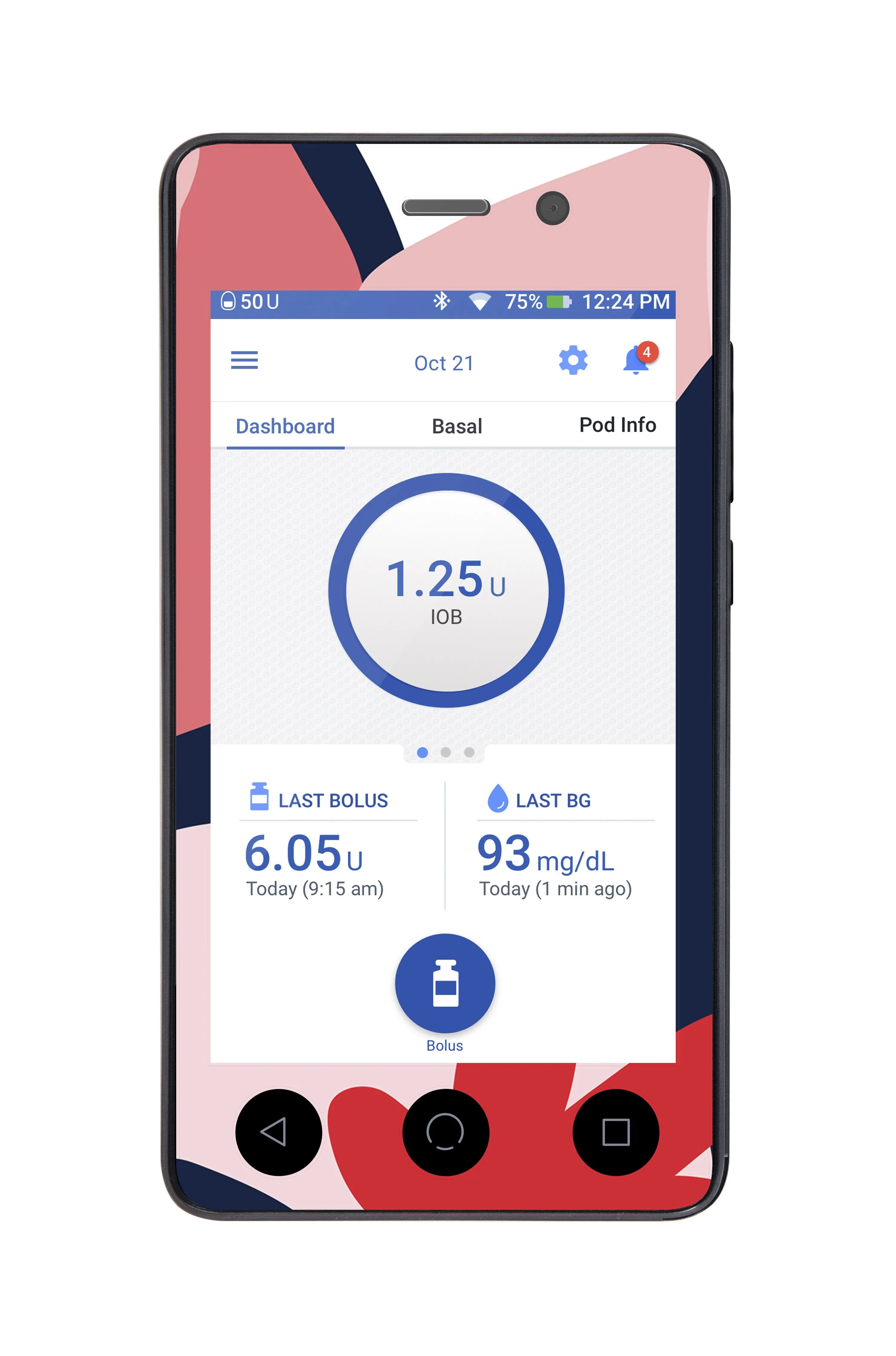 Abstract Flower Omnipod DASH™
