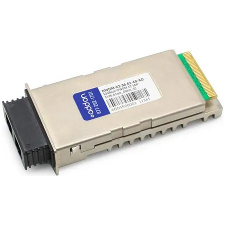 AddOn Cisco DWDM-X2-36.61-40 Compatible TAA Compliant 10GBase-DWDM 100GHz X2 Transceiver (SMF, 1536.61nm, 40km, SC) DWDM-X2-36.61-40-AO