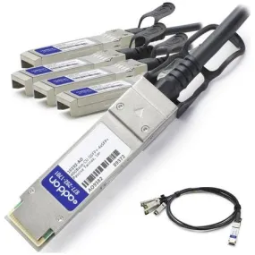 AddOn Extreme Networks 10202 Compatible TAA Compliant 40GBase-CU QSFP  to 4xSFP  Direct Attach Cable (Passive Twinax, 1m) 10202-AO