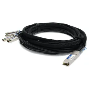 AddOn F5 Networks F5-UPG-QSFP -05M Compatible TAA Compliant 40GBase-CU QSFP  to 4xSFP  Direct Attach Cable (Passive Twinax, 0.5m) F5-UPG-QSFP -05M-AO