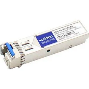 Addon Netgear Agm-1G-Bx-D20 Compatible Taa Compliant 1000Base-Bx Sfp Transceiver (Smf, 1490Nmtx/1310Nmrx, 20Km, Lc, Dom)