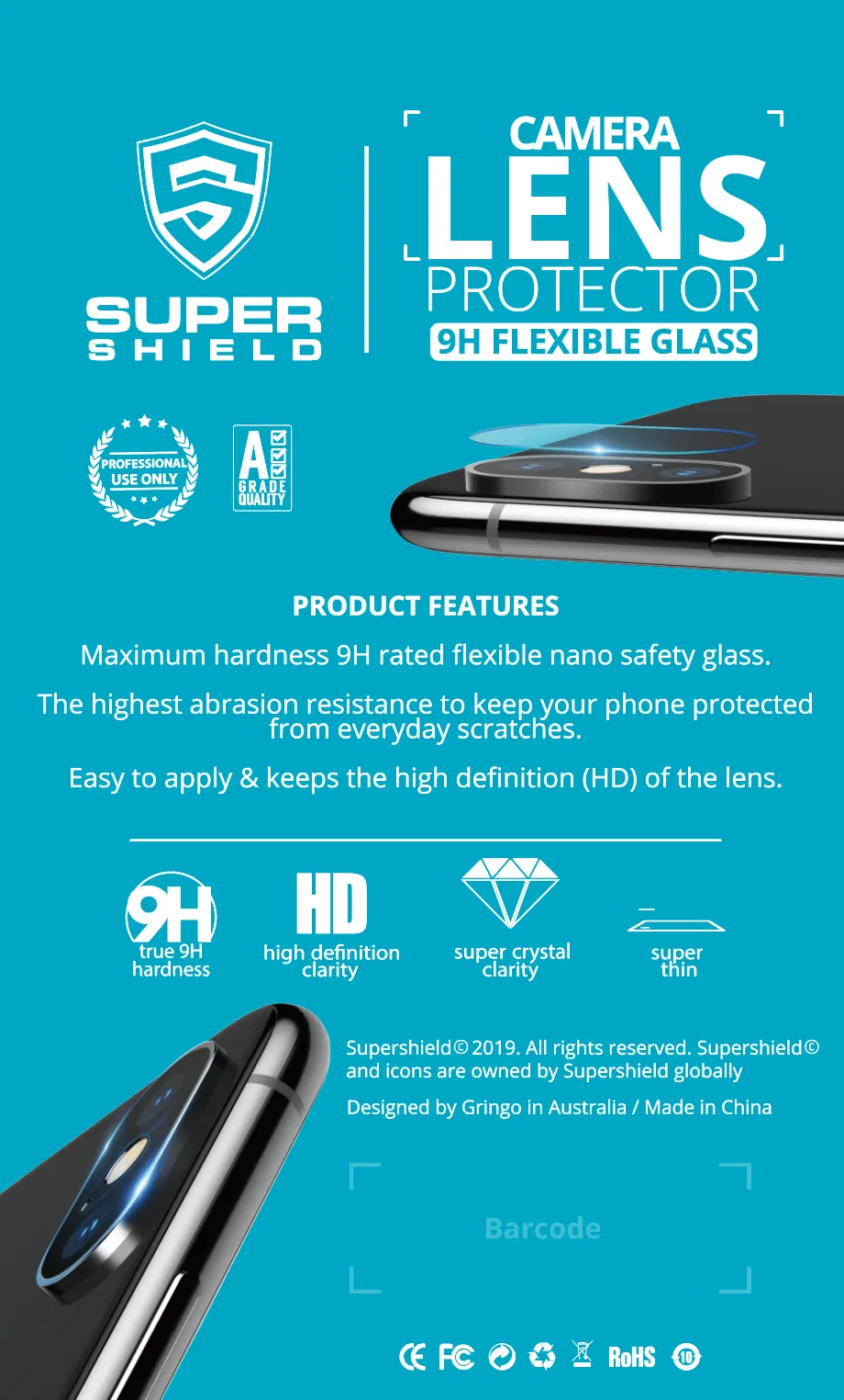 Anti-Shock iPhone Camera Lens Protector