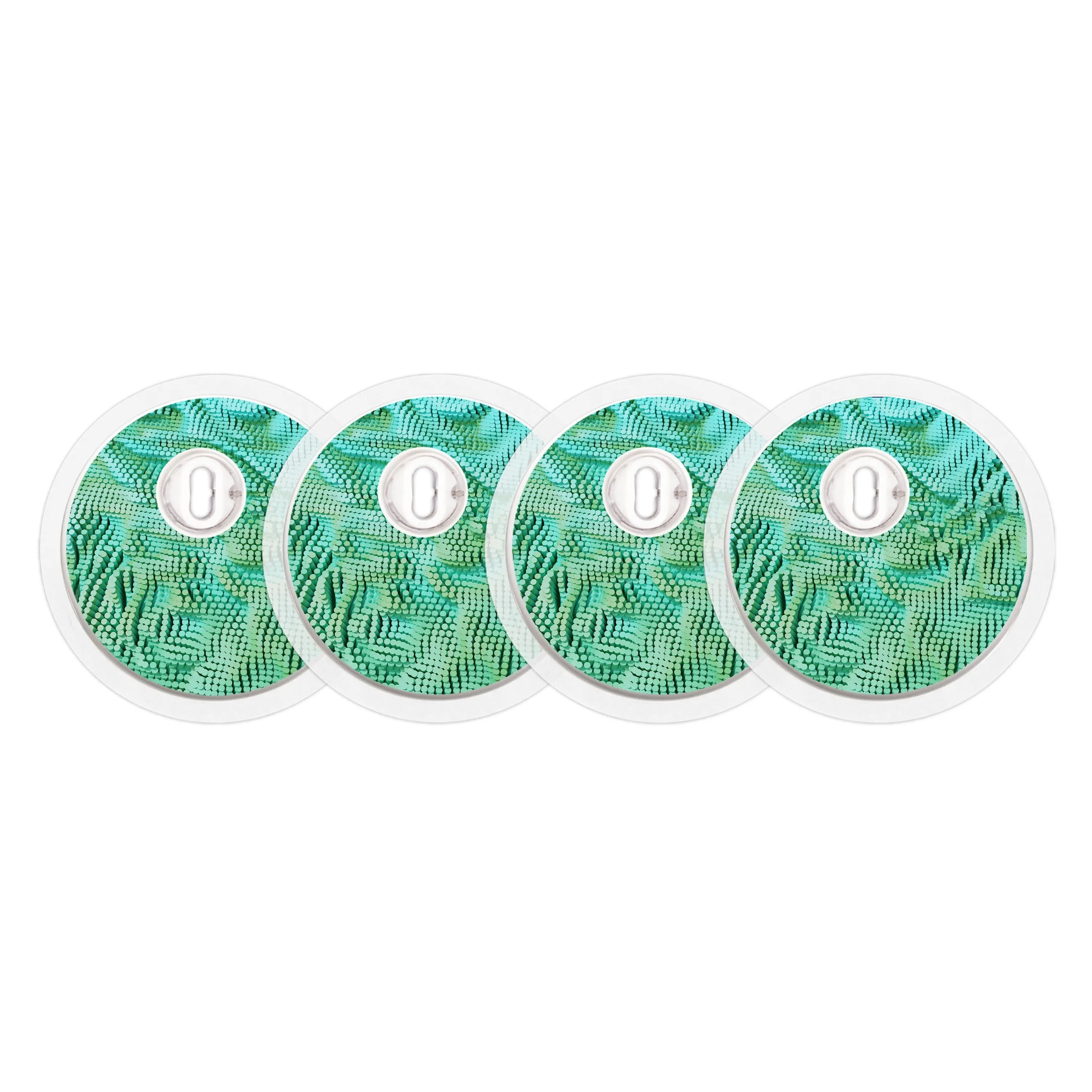 Aqua Ripple Sticker Designed for the FreeStyle Libre 3 Sensor