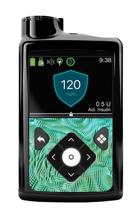 Aqua Ripple Sticker for Medtronic MiniMed 770G & 780G