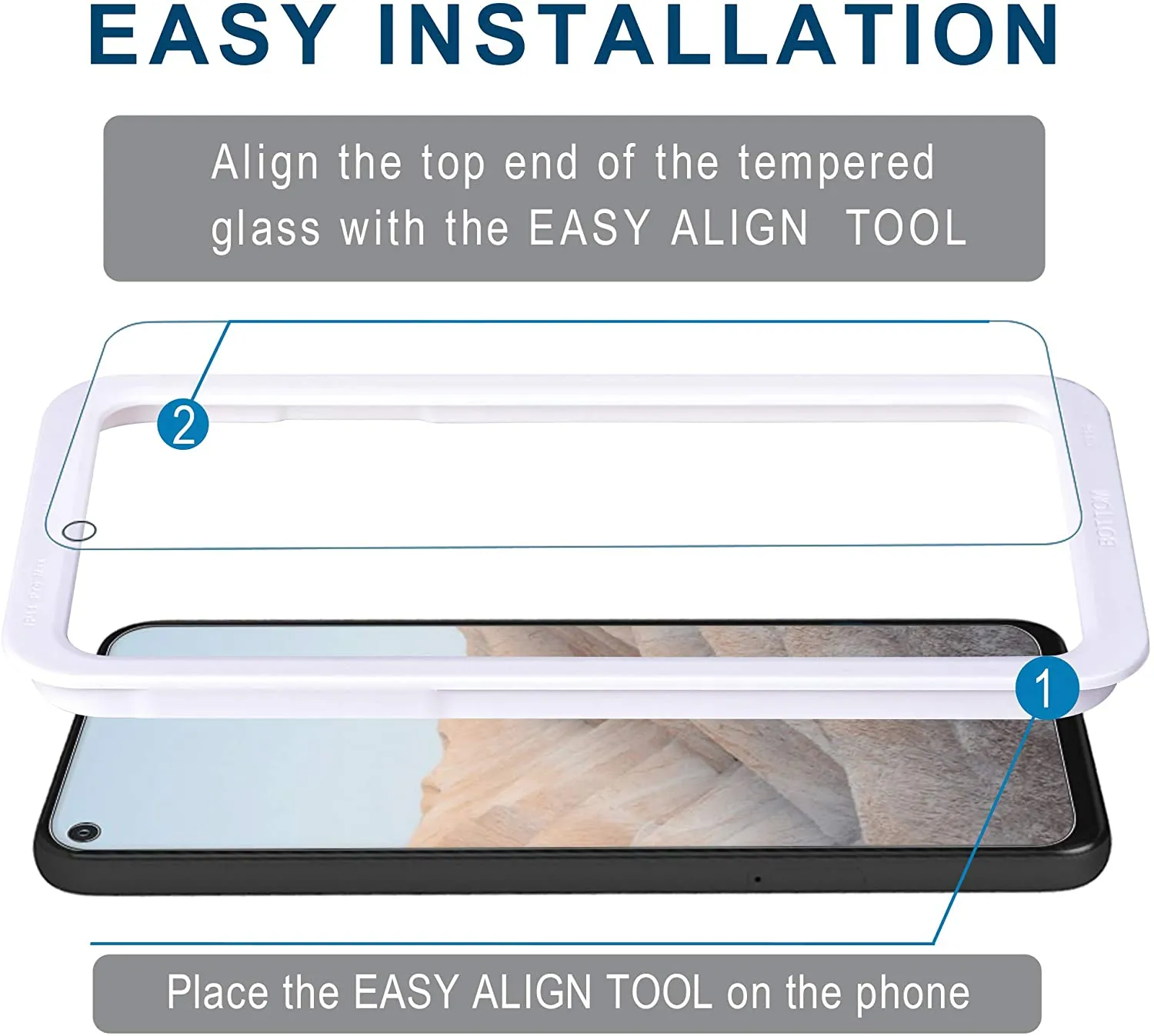 Arae Screen Protector for Google Pixel 5A 5G, HD Tempered Glass Anti Scratch Work with Most Case, 6.2 inch, 3 Pack