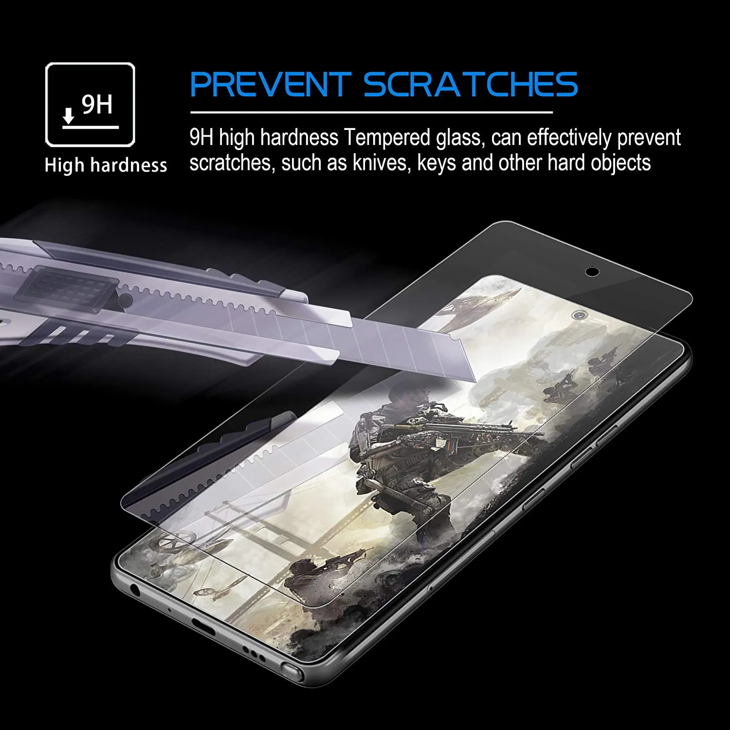 Arae Screen Protector for LG Stylo 7, HD Tempered Glass Anti Scratch Work with Most Case, 6.8 inch, 3 Pack