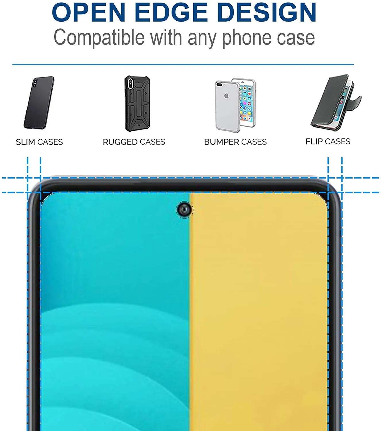 Arae Screen Protector for LG Stylo 7, HD Tempered Glass Anti Scratch Work with Most Case, 6.8 inch, 3 Pack
