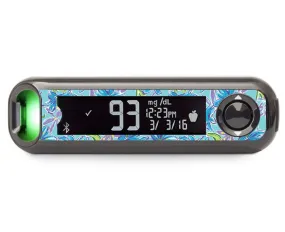 Azul Flowers for Bayer Contour© Next One Glucometer