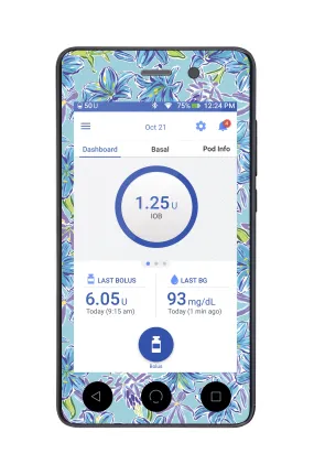 Azul Flowers Omnipod DASH™