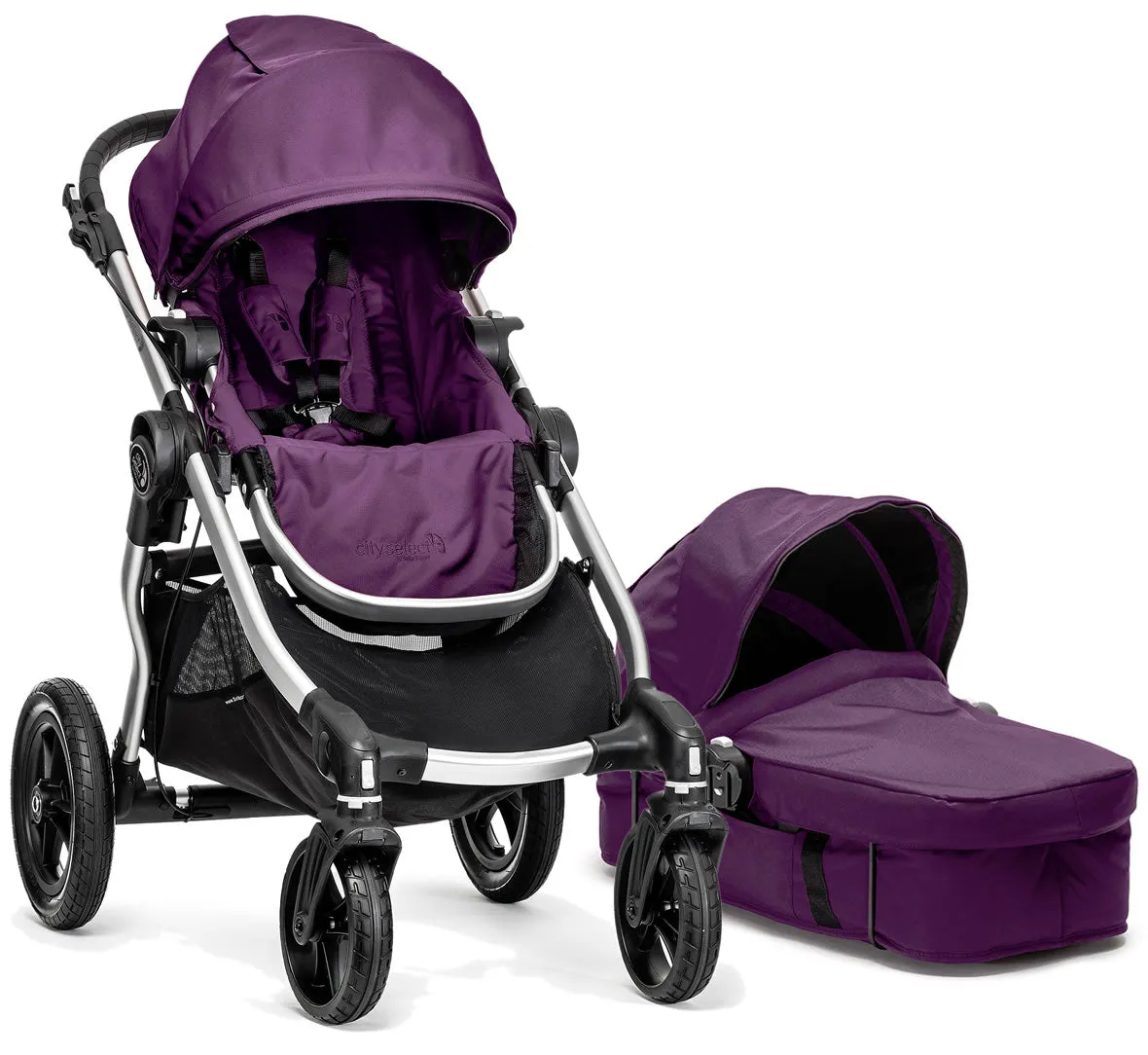 Baby Jogger City Select Single Stroller & Bassinet 2015 Amethyst
