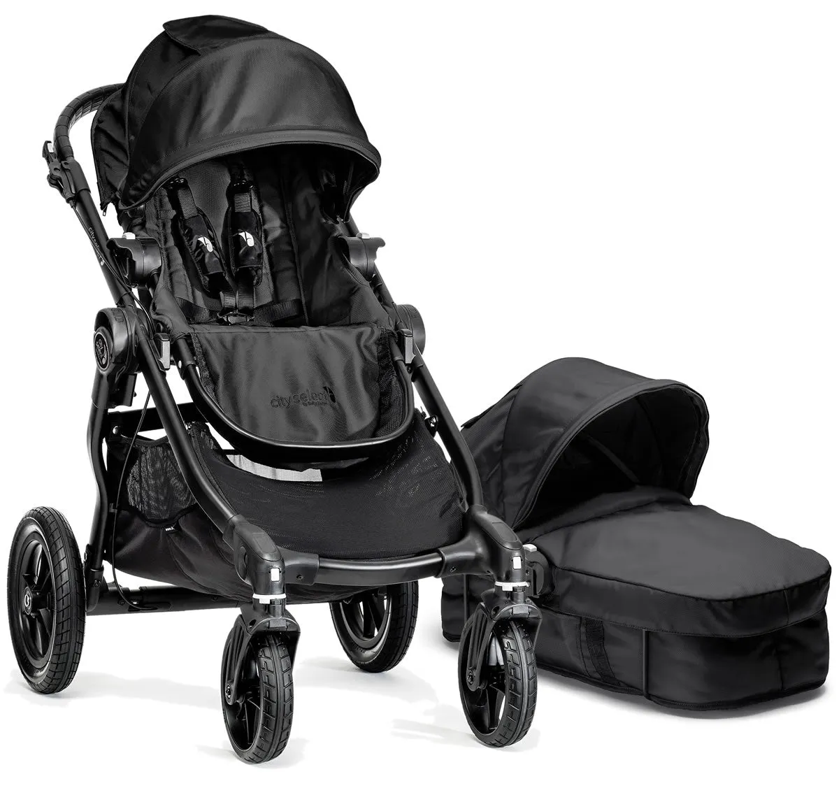 Baby Jogger City Select Single Stroller & Bassinet - Black