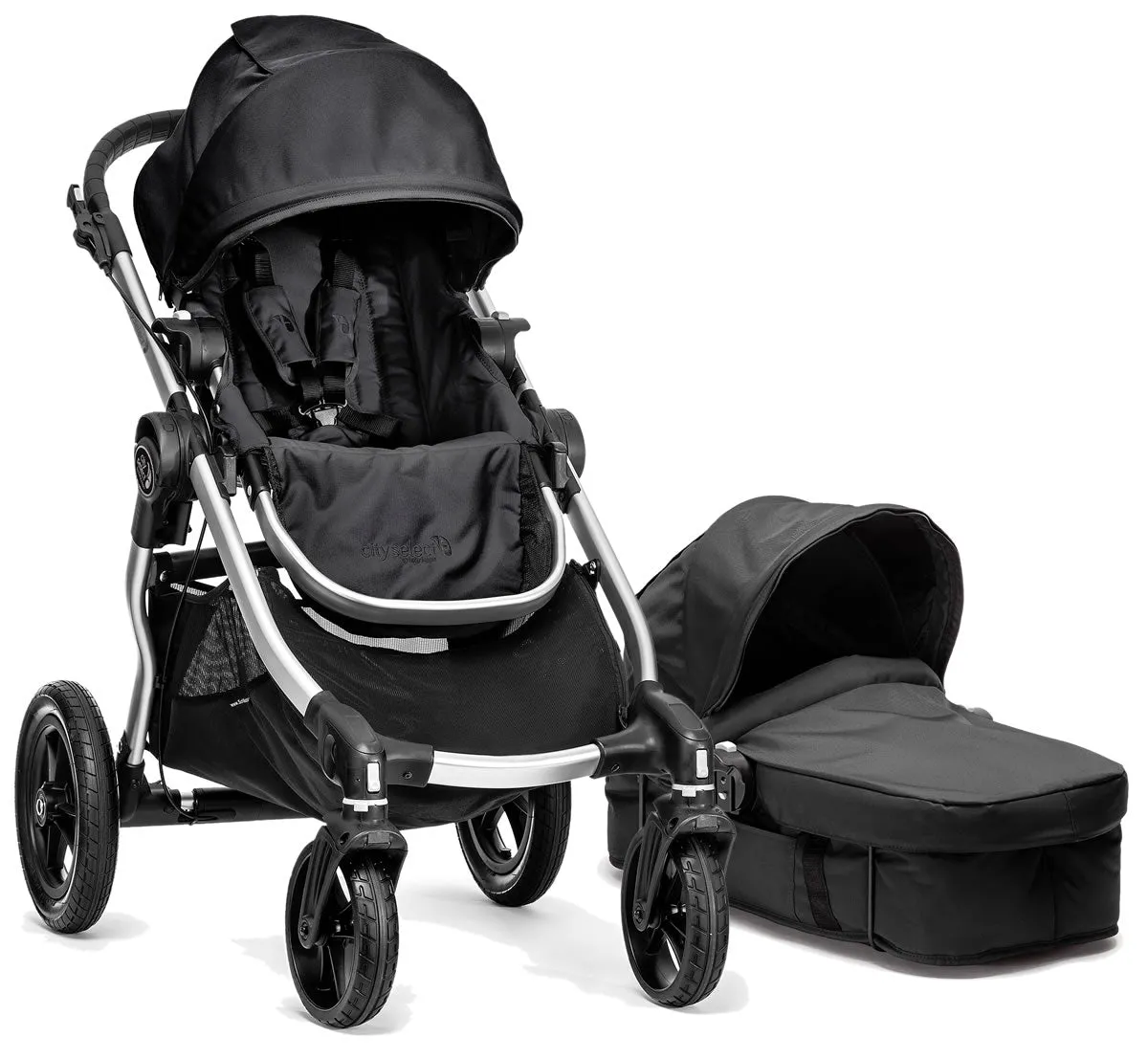 Baby Jogger City Select Single Stroller & Bassinet - Onyx