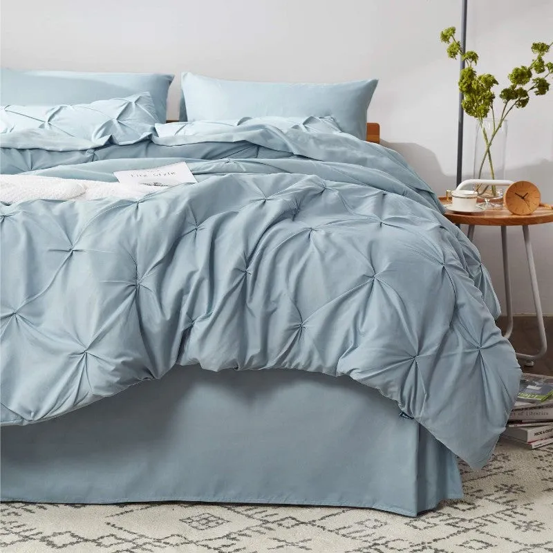Bedsure Queen 7 Piece Bedding Set, Blue