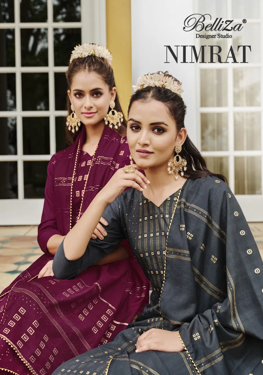 BELLIZA NIMRAT PURE SILK SALWAR SUITS
