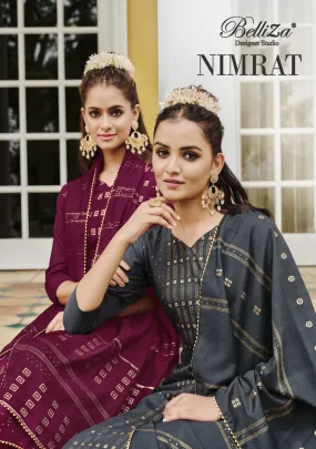 BELLIZA NIMRAT PURE SILK SALWAR SUITS