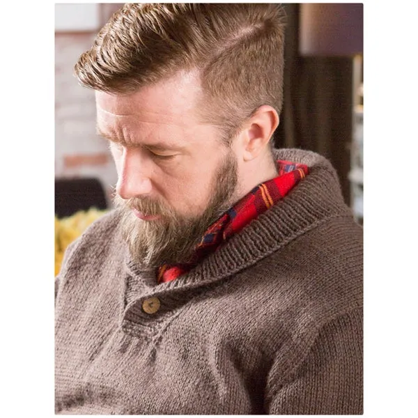 Berroco Ketch Men's Shawl Collar Pullover Kit PRE-ORDER