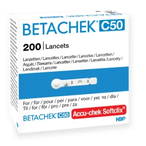 Betachek C50 Lancets (200)