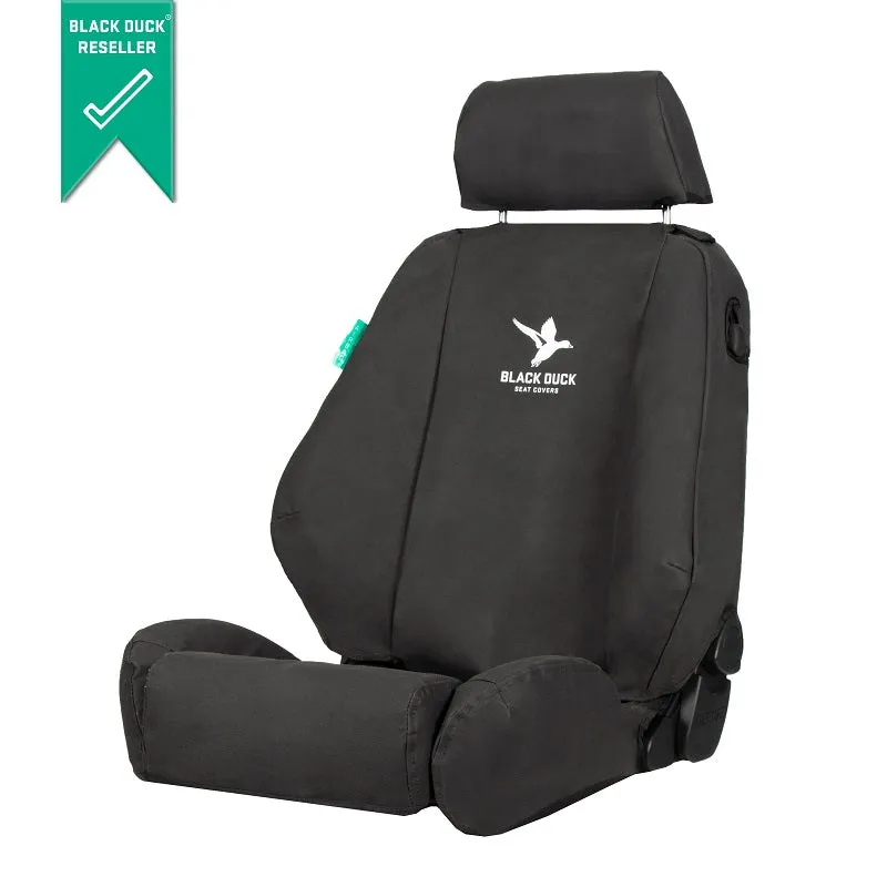 Black Duck Canvas Black Seat Covers Suits Holden Commodore VR/VS Ute 8/1993-12/1999
