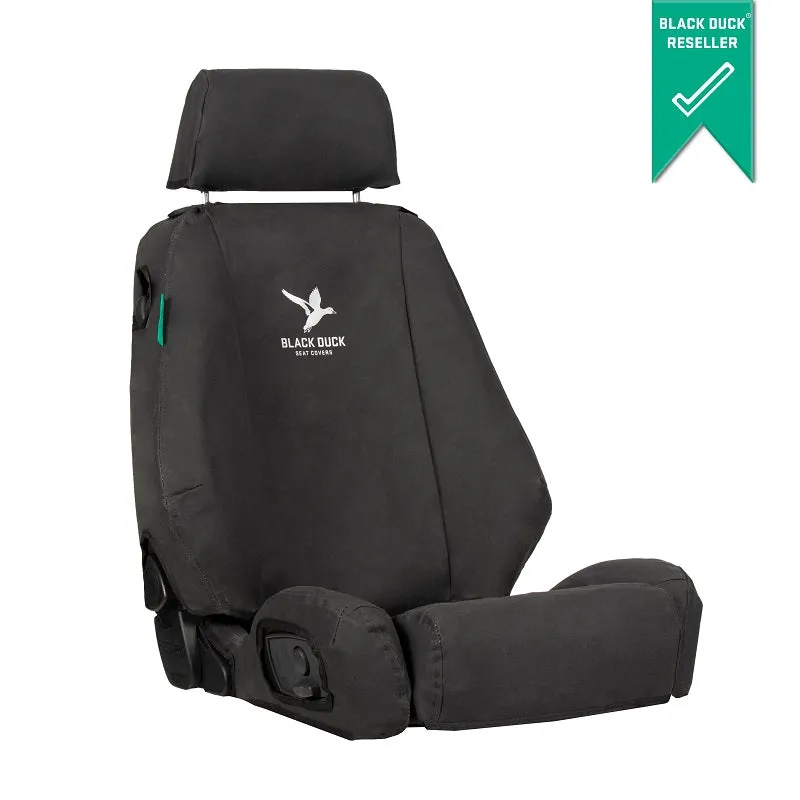 Black Duck Canvas Black Seat Covers Suits Holden Commodore VR/VS Ute 8/1993-12/1999