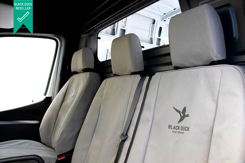Black Duck Canvas Seat Covers Suits Holden Commodore VR/VS Ute 8/1993-12/1999 Grey