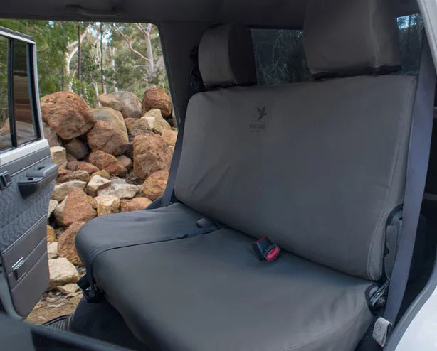 Black Duck Canvas Seat Covers Suits Holden Commodore VR/VS Ute 8/1993-12/1999 Grey