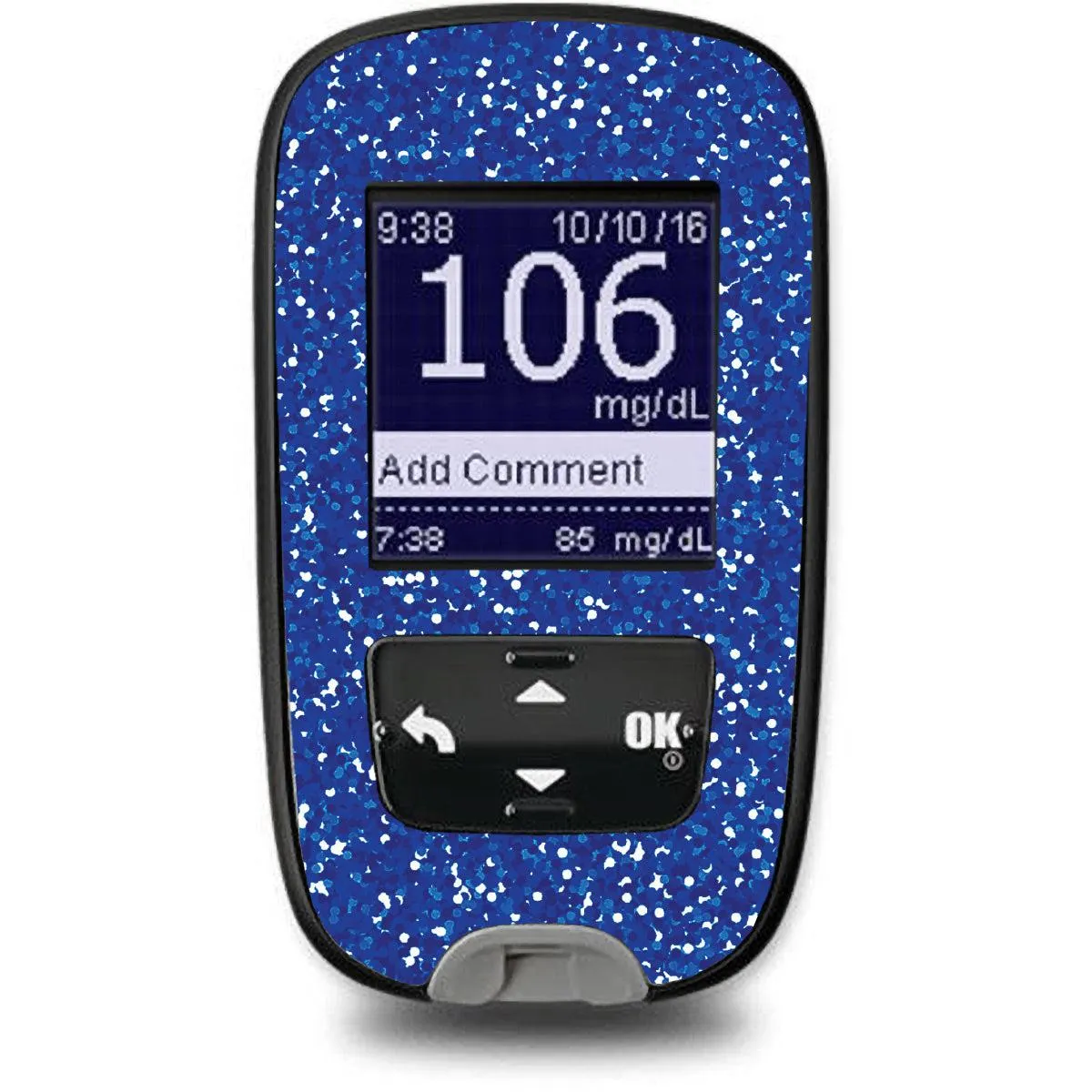 Blue Confetti for the Accu-Chek Guide Glucometer
