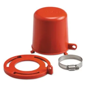 Brady® Plug Lockouts, 0.37 in Dia. Shackle, 4.71 in Dia. x 4 in H, Red, 113234