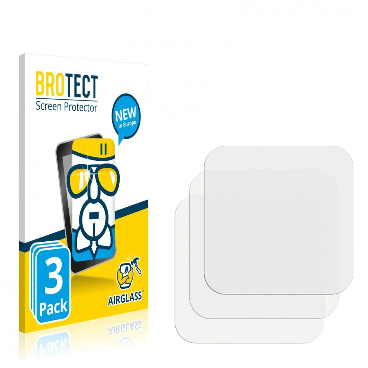 BROTECT AirGlass Screen Protector GoPro Hero 8 Black (Lens) 3 Pack