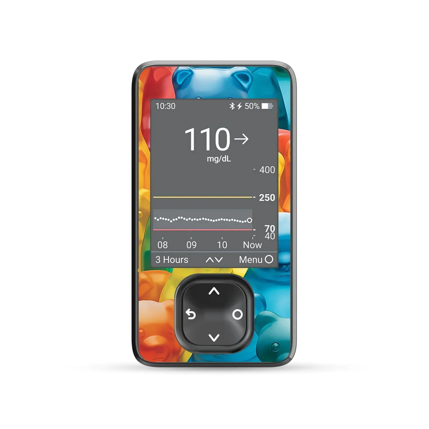 Candy Bears DEXCOM G7 and Stelo and G6 Touchscreen Receiver Sticker