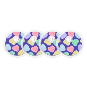 Candy Hearts Sticker Designed for the FreeStyle Libre 3 Sensor